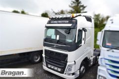 To Fit Volvo FH4 2013+ Globetrotter XL Roof Bar + Jumbo Spots x6 + Slim LEDs + Amber Lens Beacons x2