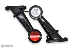 12 / 24v Red / White LED Side Marker Stalk Lamps