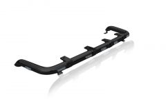 Black Roof Bar + Clamps + LED For Vauxhall Opel Movano 2010 - 2021 Flat