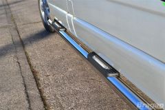 To Fit 2002 - 2014 Opel / Vauxhall Vivaro LWB Side Bars + Step Pads
