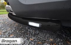 Front Spoiler Bar + Slim LEDs For Citroen Berlingo 2016 - 2019 BLACK