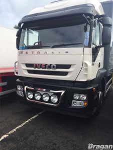 To Fit Iveco Stralis Cube + Hi-Way Active Day Grill Bar D + Step Pads + Side LEDs