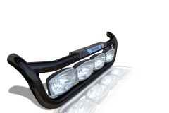 To Fit Scania P, G, R, 6 Series 2009+ Grill Light Bar C + Amber Side LEDs x2 - Black