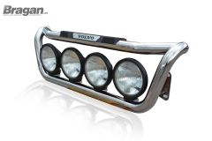 To Fit Volvo FE 2006 - 2013 Grill Bar D + Step Pads + Side LEDs + Spots