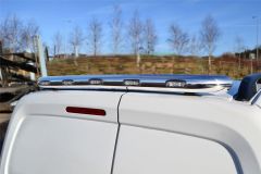 To Fit 2016 - 2019 Peugeot Partner Rear Roof Bar + LEDs