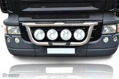 To Fit 2007+ Mercedes Axor Grill Light Bar A Truck + Step Pads