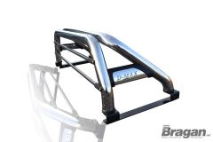 Roll Bar + Brake Light + Rollback Tonneau For Isuzu D-Max Rodeo 2016 - 2023