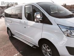 To Fit 2018+ Ford Transit / Tourneo Custom Chrome Mirror Covers