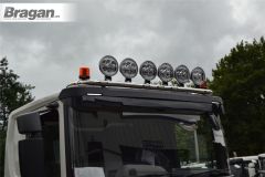 Roof Light Bar + LEDs + Round LED Spots x4 + Amber Beacons For Scania New Generation P, G & XT Series