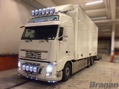 To Fit Volvo FH Series 2 & 3 Grill Light Bar A + Round Spot Lamps