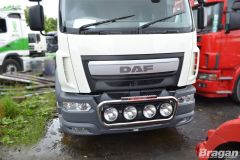 To Fit Kenworth K370 Grill Bar Type B + Round Spot Lamps x4 (Same as DAF LF)