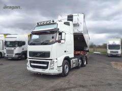 To Fit 2013+ Volvo FM4 Euro6 Globetrotter Roof Light Bar + Jumbo Spots x4 + Clear Lens Beacon x2 + Air Horns x2
