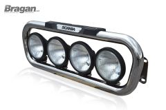To Fit Scania 4 Series Grill Light Bar B + 9" Spots + Step Pad
