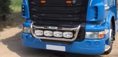 To Fit Scania P, G, R Series Pre 2009 Grill Light Bar C + Step Pad + Side LEDs