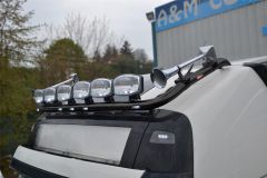 Roof Spot Light Bar + LEDs For Volvo FH4 2013 - 2021 Globetrotter Standard BLACK