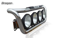 To Fit Renault Premium Grill Light Bar D + Round Spot Lamps + Step Pads + Side LEDS
