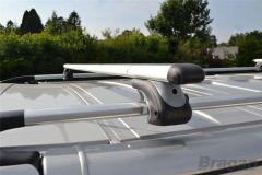 Roof Rails + Cross Bars + Load Stops For VW Caddy Maxi 2010-2015 Aluminium