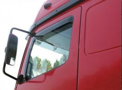 To Fit Iveco Stralis Cube + Hiway Window Tinted Wind Rain Deflectors Shield - RHD