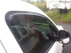 To Fit 2014+ Ford Transit/Tourneo Courier Window Wind Rain Deflectors Shield Van