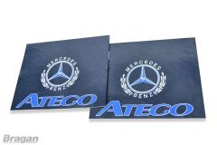 2pc Pair UV Rubber Mercedes Atego Rear Mudguards 60x50cm