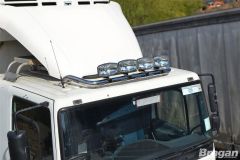 To Fit Isuzu NPR Low Cab Roof Light Bar + Jumbo Spots and Clamps