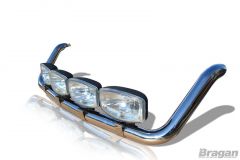 Roof Bar + Jumbo Spot Lamps For Ford Transit Tourneo Custom 2013-2018 Top Light Bar