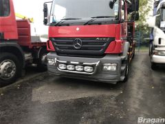 To Fit 2007+ Mercedes Axor Grill Bar C Oval Black ABS Spot x4