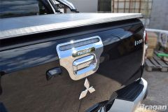 Chrome Rear Boot Door Handle Cover For Mitsubishi L200 Triton Strada 2015 - 2019