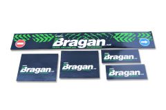 5 Piece UV Rubber Bragan Print Rear and Front with Rear Trailer Mudguards Set