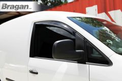 To Fit 2019+ Vauxhall / Opel Vivaro C Smoke Tinted Window Deflectors - Adhesive