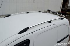 Polished Aluminium Roof Rails For VW Caddy Maxi 2010 - 2015