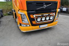 To Fit Volvo FM4 2013+ Euro6 Grill Light Bar D + Step Pad + Side LEDs