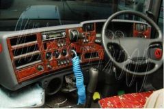 To Fit Volvo FH Series 2 & 3 Mahogany Wood Effect Dash Kit - Right Hand Drive