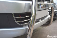 Front Chrome Bumper Trim Set For Volkswagen Amarok 2016 - 2023