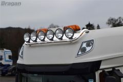 To Fit DAF XF 106 2013+ Super Space Cab Roof Light Bar + Round Spot Lamps + LEDs - Type B