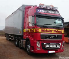 To Fit Volvo FH Series 2 & 3 Grill Light Bar C + Step Pad + Side LEDs