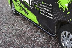 Side Bars For Ford Transit / Tourneo Custom SWB 2013 - 2018 CURVED - Black