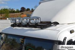 Roof Light Bar B - BLACK + Clamps x4 + LEDs x7 For Kenworth K370