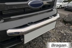 Front Bumper Light Bar with Plate Holder For Mitsubishi L200 Triton Strada 2015 - 2019