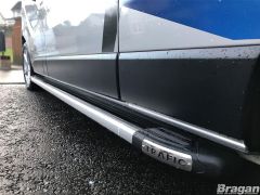 Running Boards Pair For Renault Trafic SWB 2002 - 2014 - BLACK