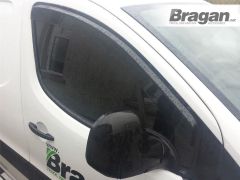 To Fit 2016 - 2019 Citroen Berlingo Smoked Window Deflectors - Adhesive