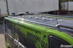 To Fit 2014+ Renault Trafic SWB STAINLESS Roof Rails + Cross Bars