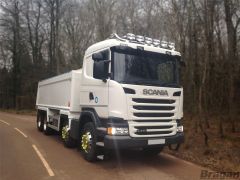 To Fit Scania P, G, R Series Pre 2009 Standard Sleeper Cab Roof Light Bar + LED + Oval Spots