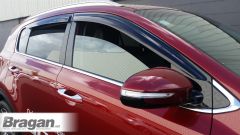 Window Deflectors - Adhesive For Kia Sportage Smoked 2016 - 2021 
