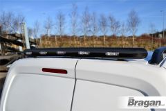 Rear Roof Beacon Light Bar + Flush LEDs For Vauxhall Opel Vivaro C 2019+ BLACK