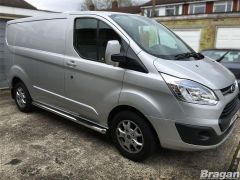 To Fit 2018+ Ford Transit / Tourneo Custom LWB Step Pads Side Bars