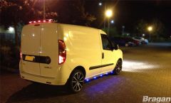 To Fit 2012 - 2019 Opel / Vauxhall Combo D Rear Roof Bar + LEDs