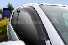 To Fit 2012 - 2018 Hyundai Santa Fe Smoked Window Deflectors - Adhesive