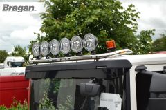 Roof Light Bar + Slim LEDs + Round LED Spots x6 + Clear Beacons For Scania New Generation P, G & XT Series