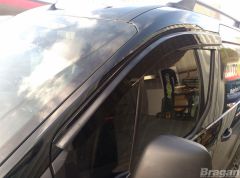 To Fit 2014+ Ford Transit Tourneo Connect Window Wind Rain Deflectors - In Channel
